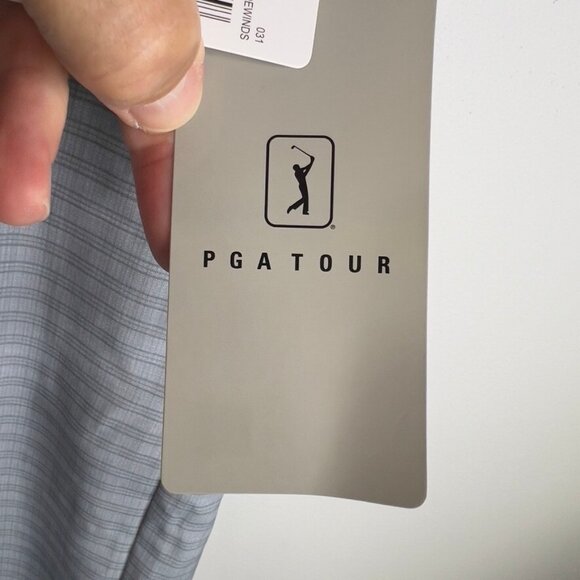 Pga Tour Men's Striped 8" Golf Shorts - Tradewinds Size 32 - Picture 4 of 8